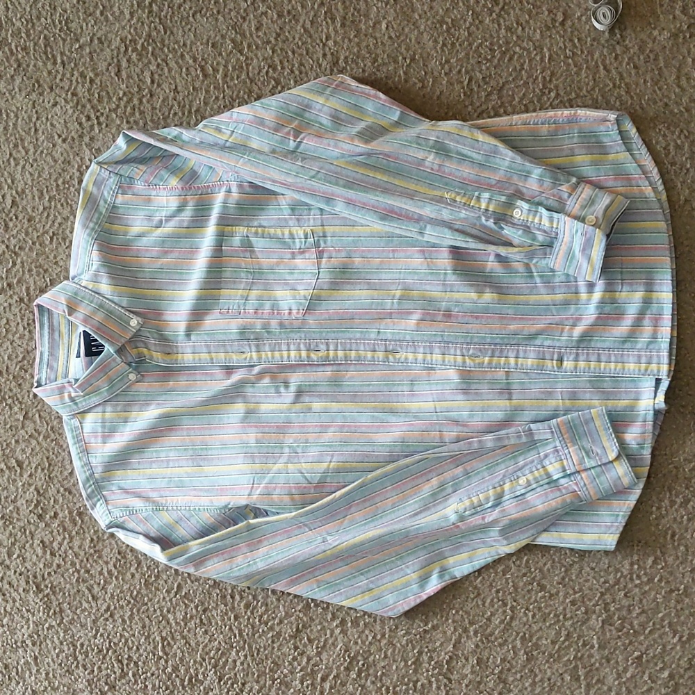 Spring Striped pastel men's gap shirt
